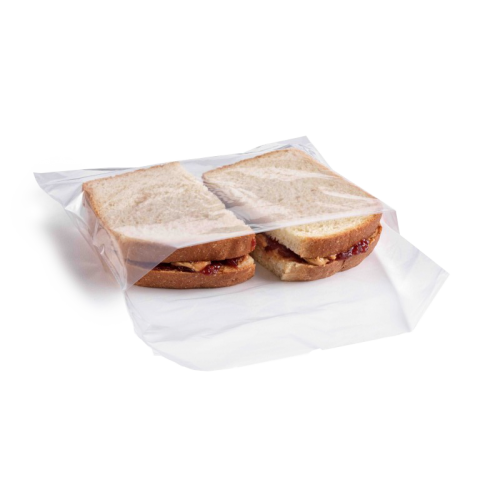 Plastic Fold Top Sandwich Bag 7x7+1.5"/1000ct, FoldTop, Disp.Box